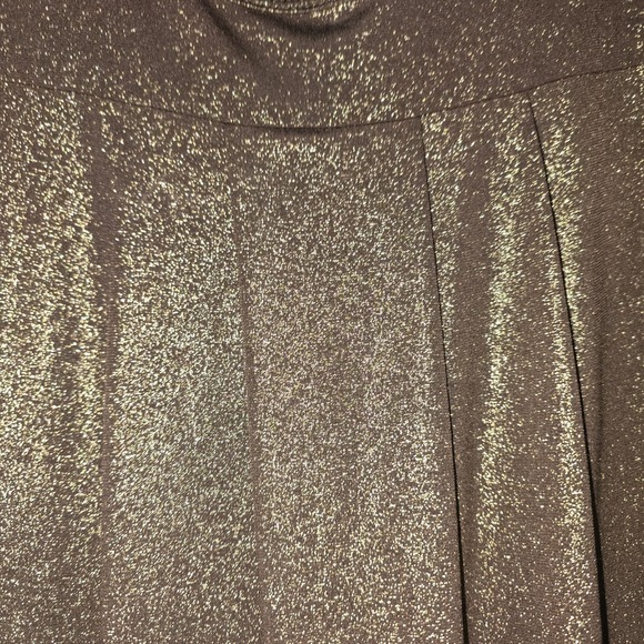 Rampage Y2K Silky Buttery Gold Shimmer Babydoll Dress Size M - Picture 3 of 7